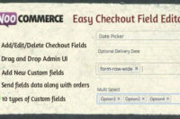 Woocommerce Easy Checkout Field Editor Pro