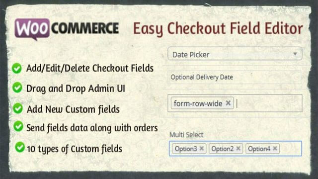 Woocommerce Easy Checkout Field Editor Pro